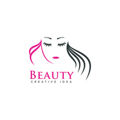 Unique Beauty Logo Design template and vector
