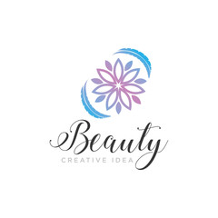 Unique Beauty Logo Design template and vector