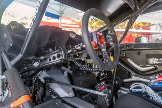 Cockpit Of A Race Car