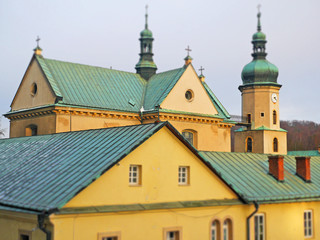 red roofs of old diorama