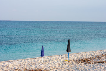 beach umbrellas