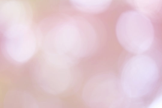 White Bokeh On A Pink Blurred Background 