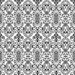          Seamless monochrome pattern without backgroun