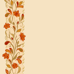 Background in ethnic traditional style.