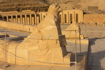 Temple of Queen Hatshepsut, View of the temple in the rock in Egypt
