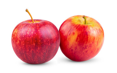 red apple isolated on white