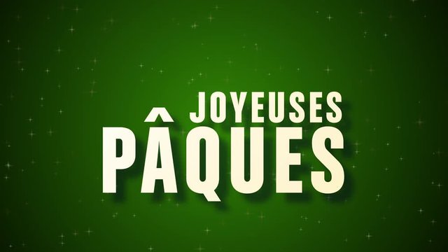 joyeuses p&acirc;ques- f&ecirc;te texte animation