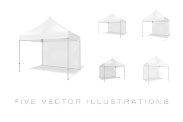 Folding tents Illustrations