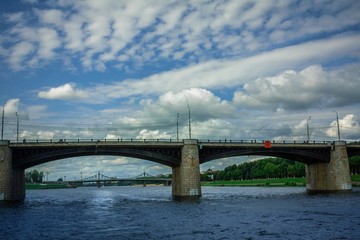 Fototapeta premium bridge over the river