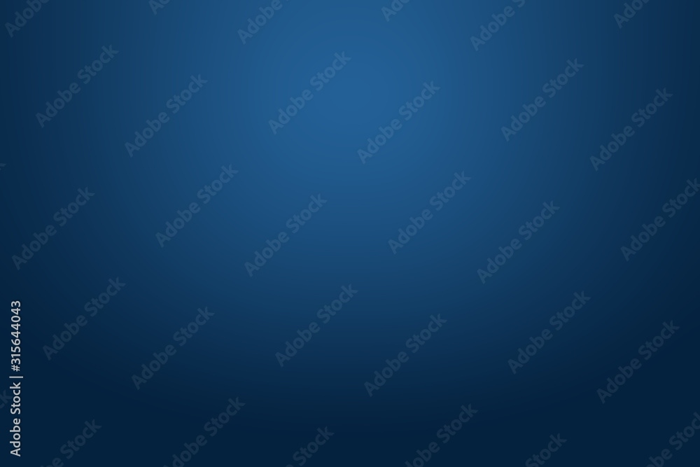 Wall mural dark blue gradient background for product montage or text backdrop design