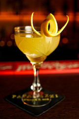 Cocktail on a restaurant table
