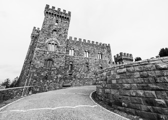Torre Alfina (Lazio, Italy) - The sacred and magical wood called 'Bosco del Sasseto' during the...