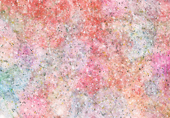 Abstract watercolor background, hand-painted texture with paints, strokes and drops.