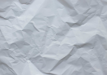 Crumbled white paper