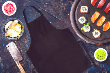 Sushibar mockup top view