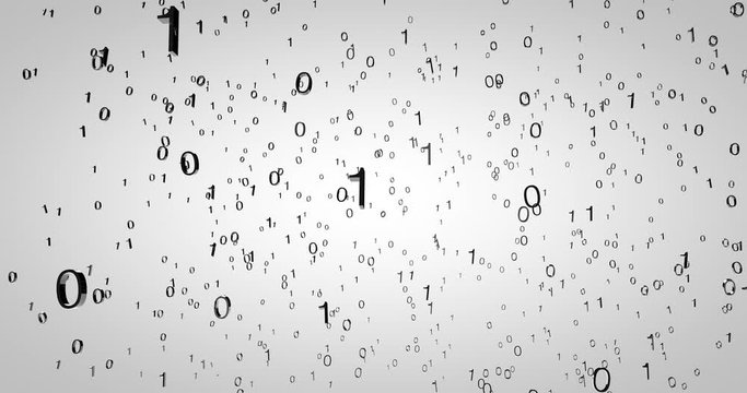 Bytes Particles Background with alpha channel