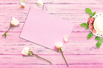 St. Valentine Day scene. Ideal for valentine text, proposal and wedding invitation