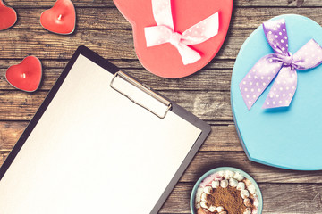 St. Valentine Day scene. Ideal for valentine text, proposal and wedding invitation