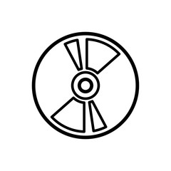 Fototapeta premium disk - compact disk icon vector design template