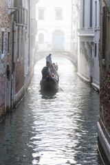 Fototapeta na wymiar Scenic view of the Venetian canal