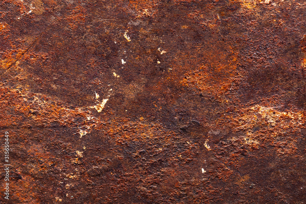 Poster old metal texture with rust.