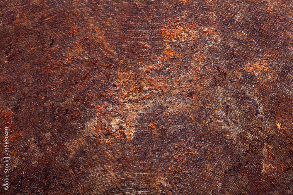 Poster old metal texture with rust.