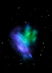 Small part of an infinite star field.