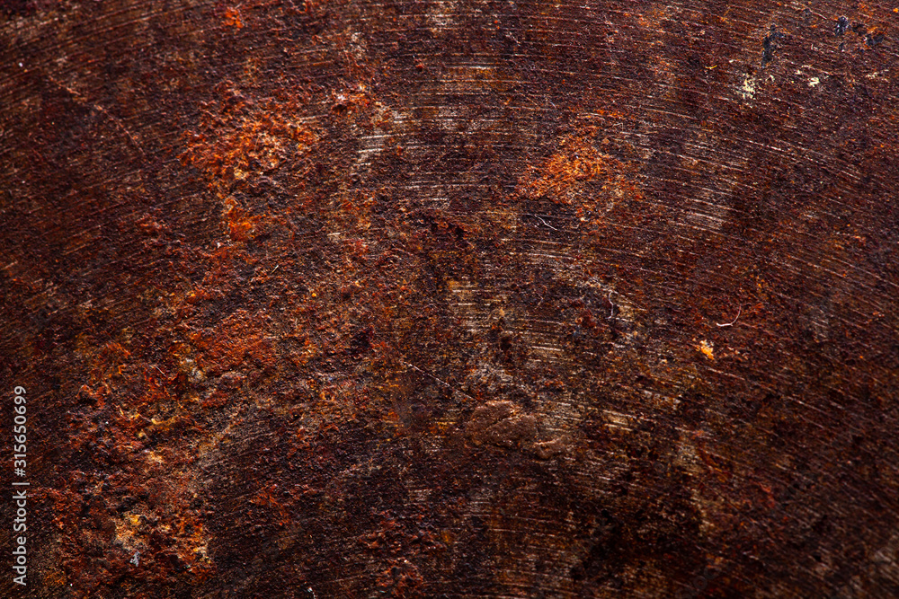 Poster old metal texture with rust.