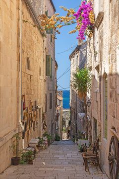 Korcula - The one ailse of the old town.