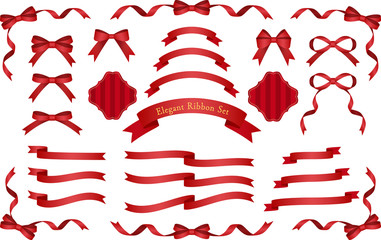 リボン　赤　レッド　セット