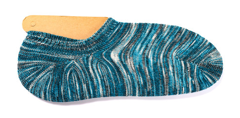 blue socks for men on a white background