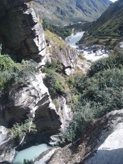 waterfall in mountains