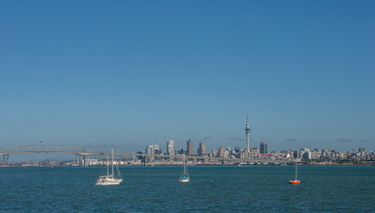 Fototapeta na wymiar Auckland New Zealand Skyline