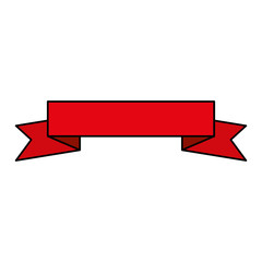 Isolated red ribbon icon vector design