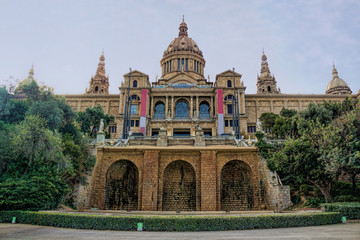 Fototapeta na wymiar Barcelona, Museu Nacional d Art de Catalunya