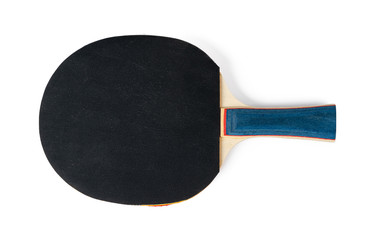 Table tennis racket isolated on white background