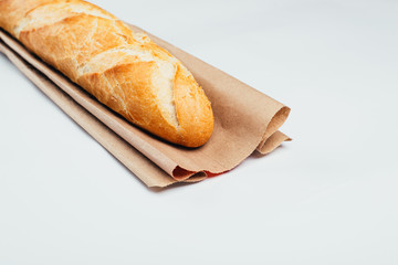 A loaf of homemade bread or baguette