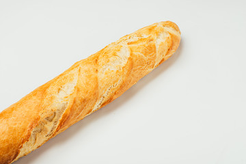 A loaf of homemade bread or baguette