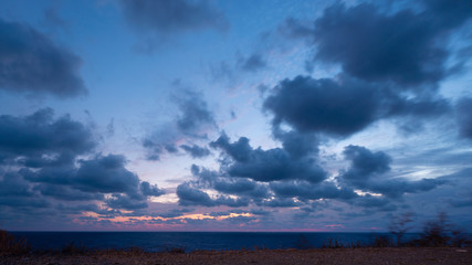 Beautiful cloudscape over Black sea