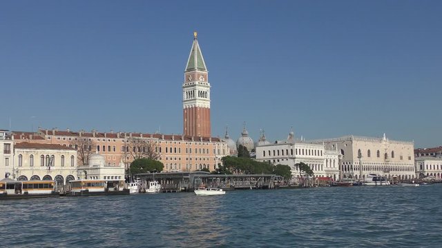 Piazza San Marco in Venice. Venice is famous for its settings, archtecture and artwork. A part of Venice is resignated as a World Heritage site.