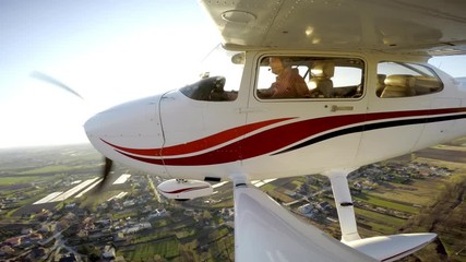 Small private plate taking a left turn outside view beautiful back light and shadow