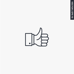 Like icon, linear style sign for mobile concept and web design