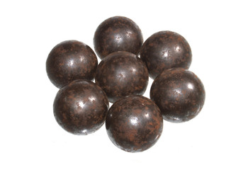 metal ball isolated on white background