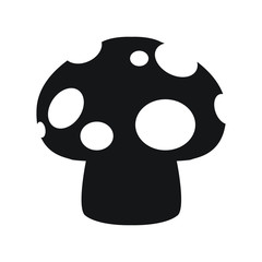 Mushroom vector symbol