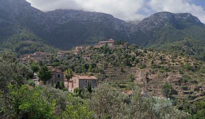 Fototapeta na wymiar Mountain village in Mallorca