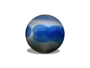 colorful ball isolated on white background