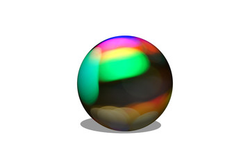 colorful ball isolated on white background