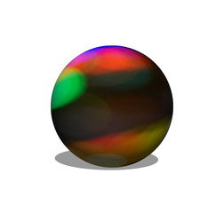 colorful ball isolated on white background