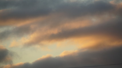 dramatic sky with clouds