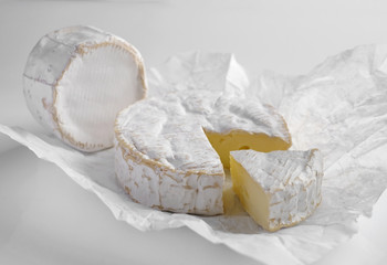 Goat farm cheese camembert rustic background
